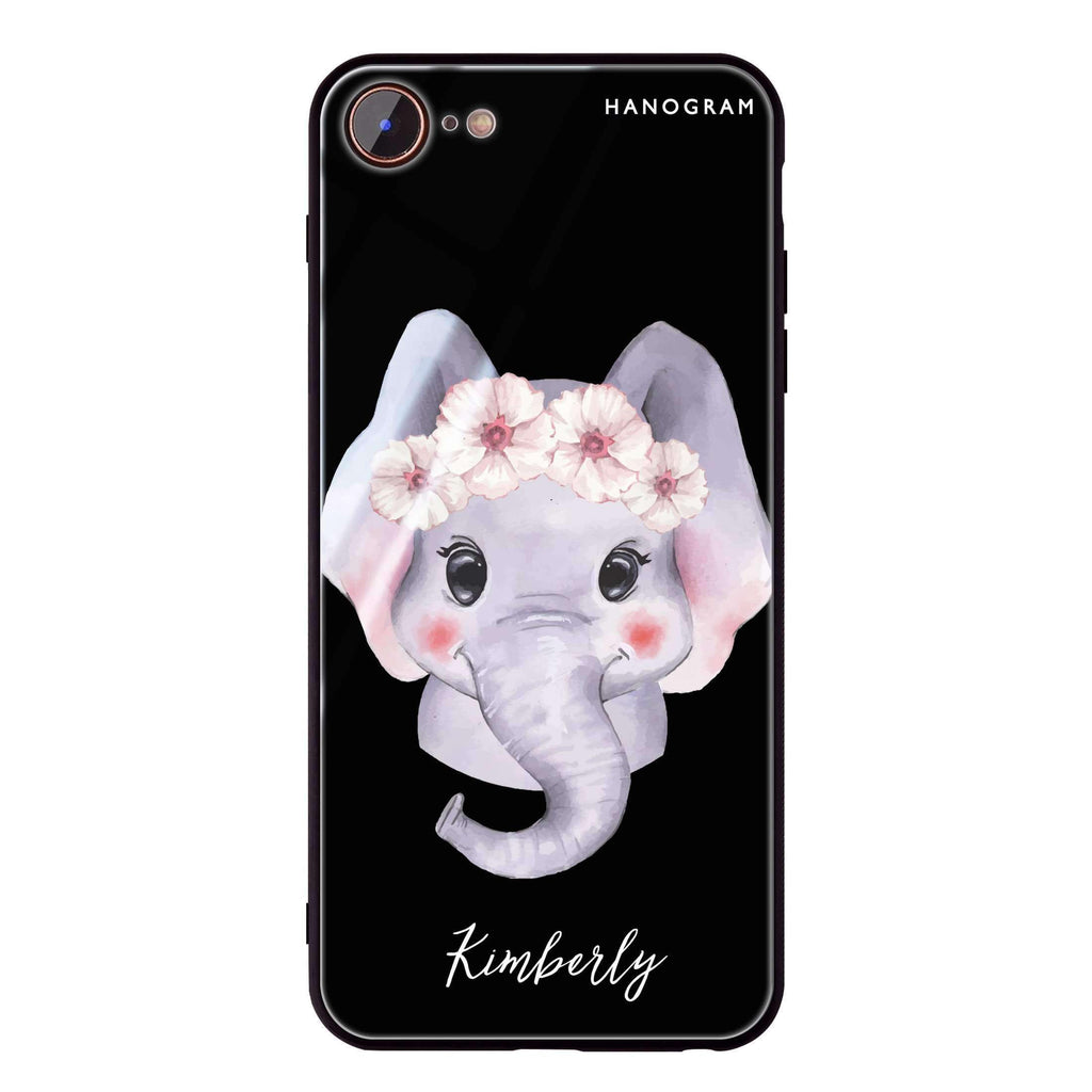 Baby Elephant iPhone 7 Glass Case