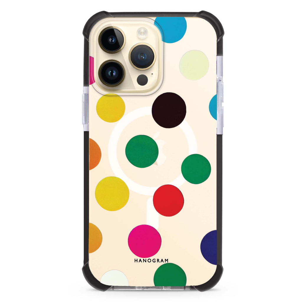 Polka Dot Pattern iPhone 13 Pro Max MagSafe Compatible Ultra Shockproof Case