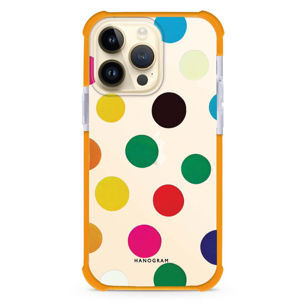 Polka Dot Pattern iPhone 14 Pro Ultra Shockproof Case