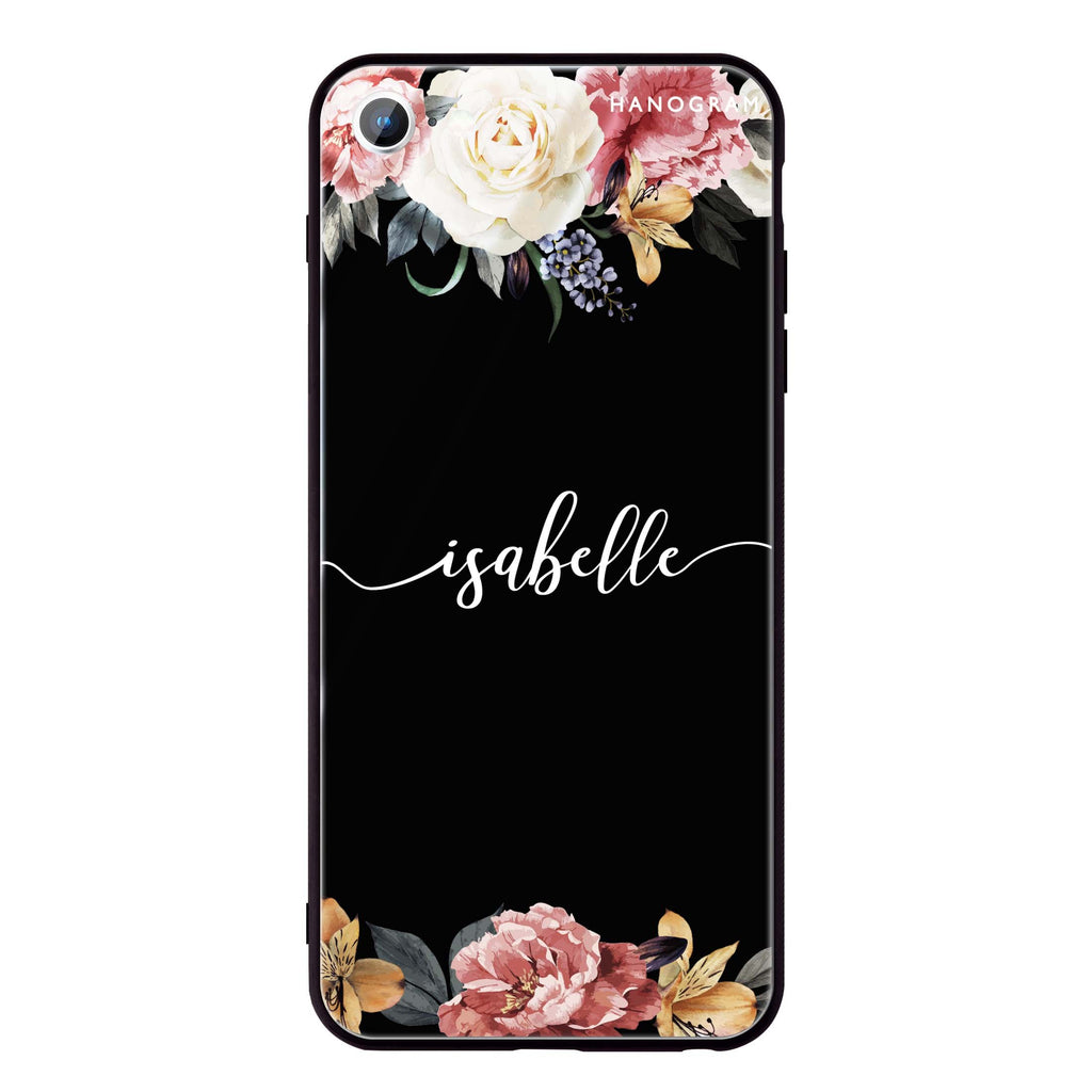 Art of Classic Floral iPhone SE Glass Case