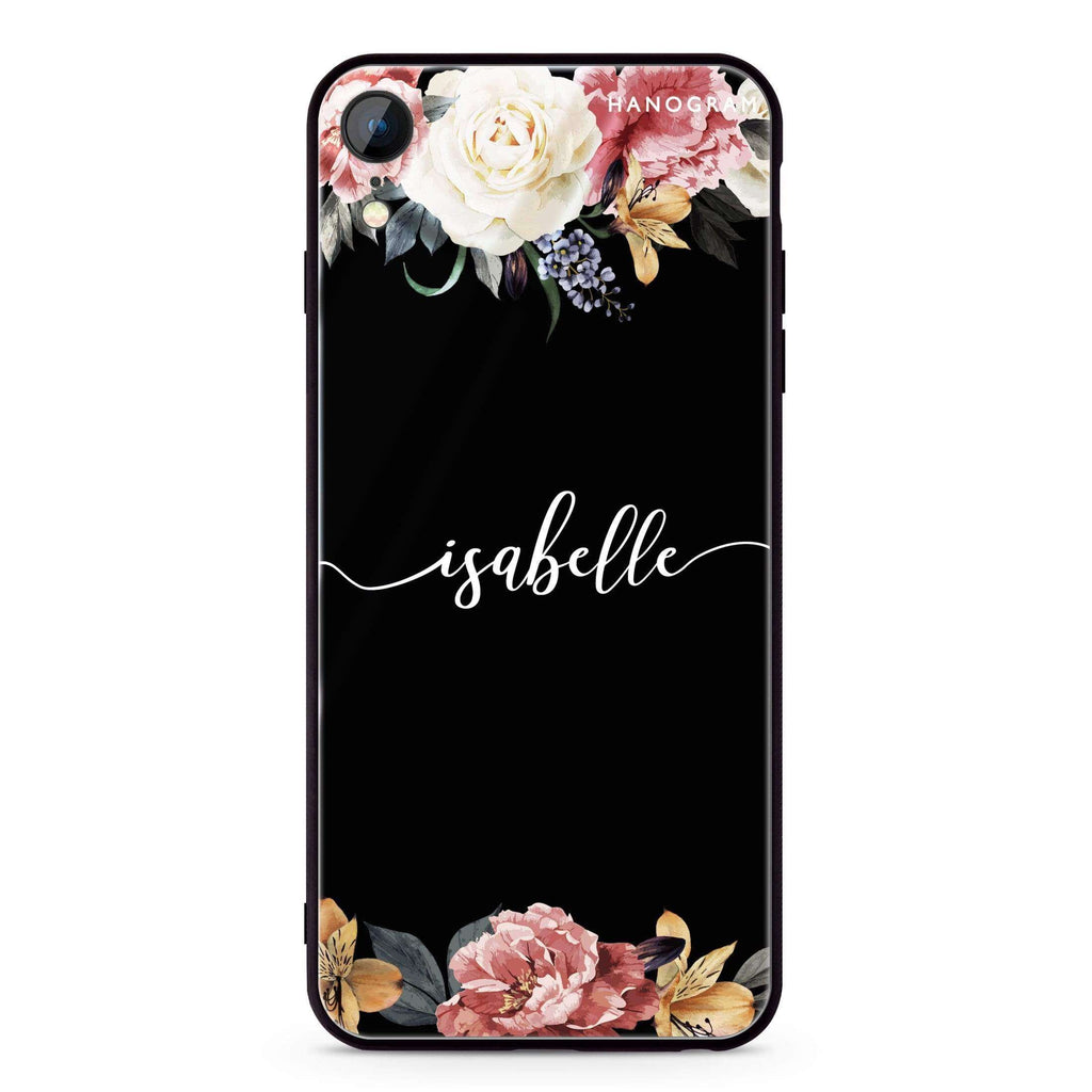 Art of Classic Floral iPhone XR Glass Case