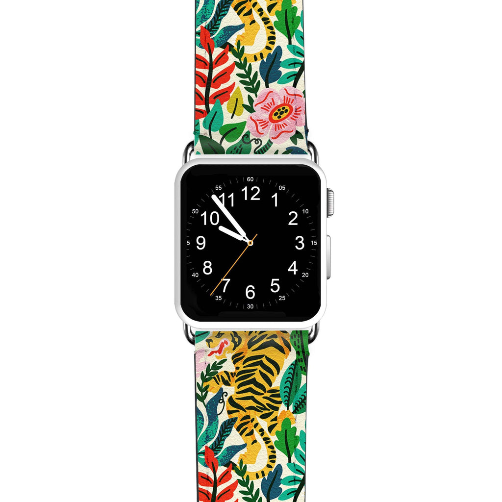 Tiger & Floral APPLE WATCH BANDS