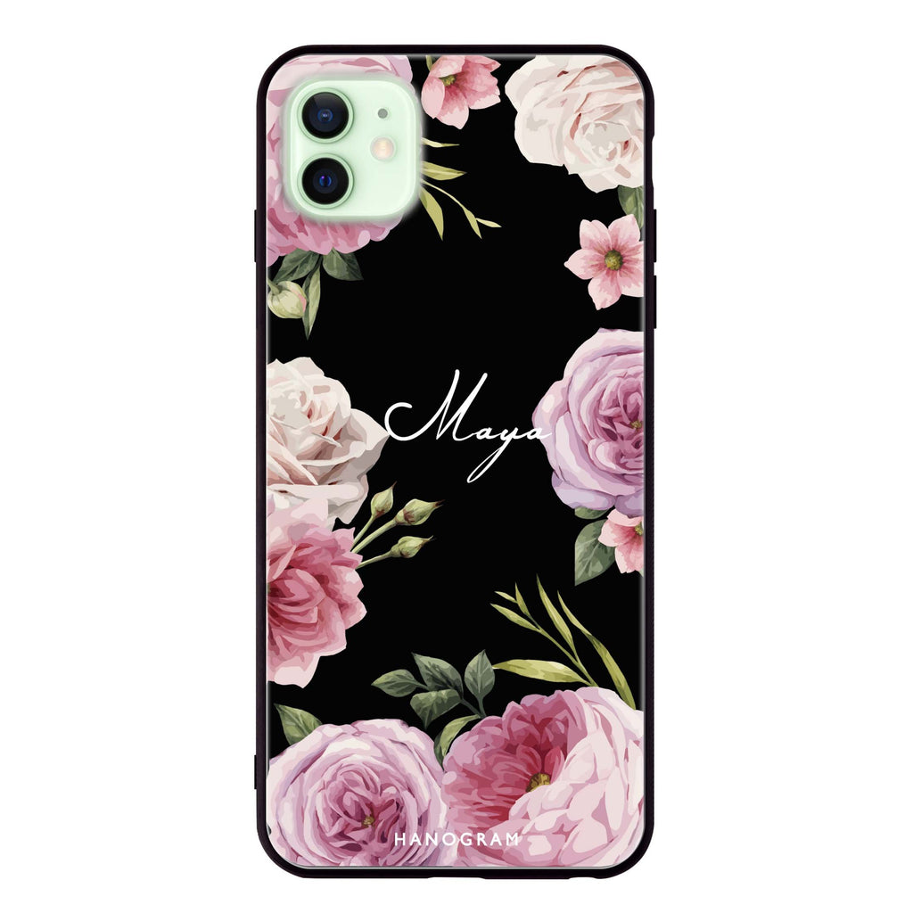 Beautiful Pretty Floral iPhone 12 Glass Case