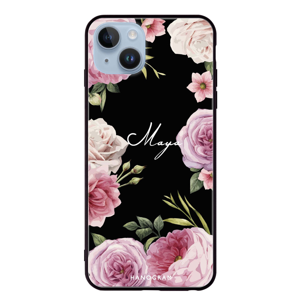 Beautiful Pretty Floral iPhone 14 Plus Glass Case