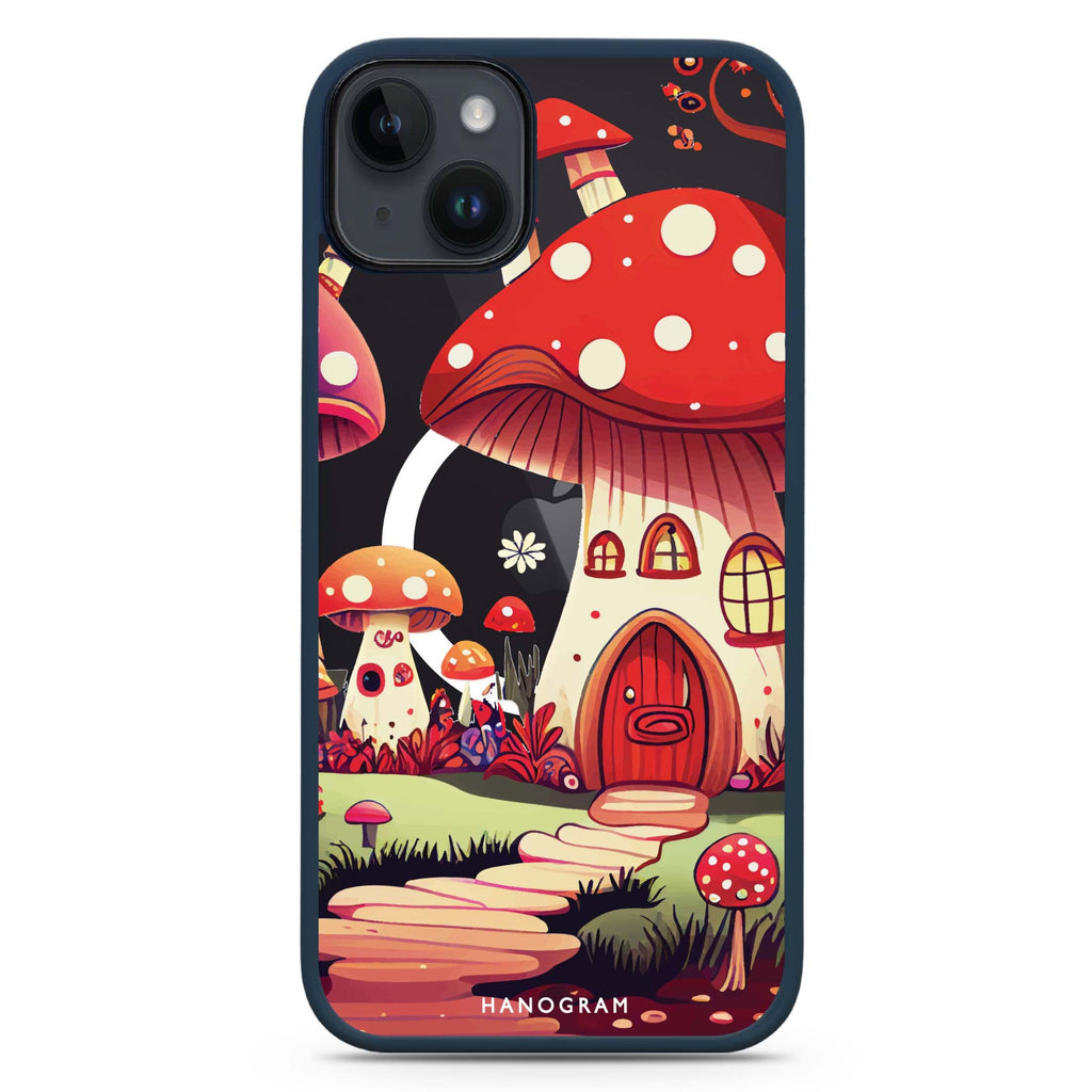 Mushroom Art iPhone 14 Plus MagSafe Compatible Impact Guard Bumper Case