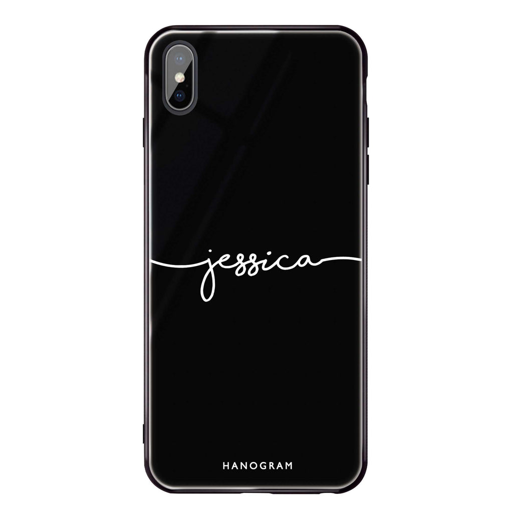 Handwritten iPhone XS Max Glass Case