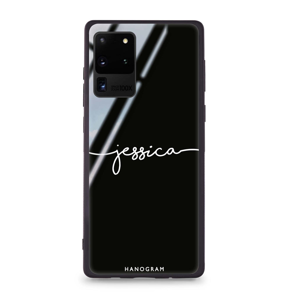 Handwritten Samsung Glass Case