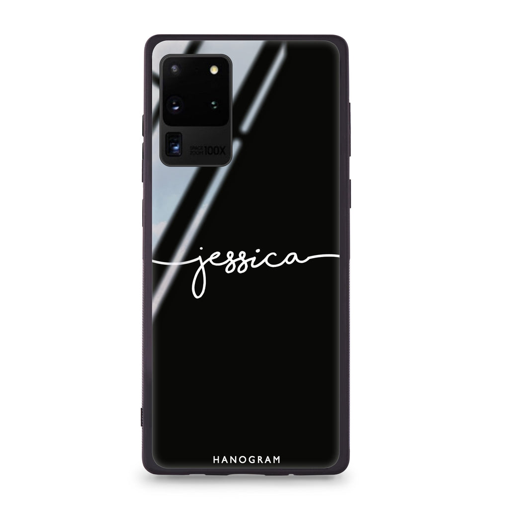 Handwritten Samsung S20 Glass Case