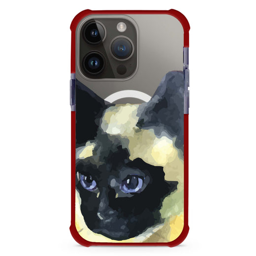 Watercolour Cat MagSafe Compatible Ultra Shockproof Case
