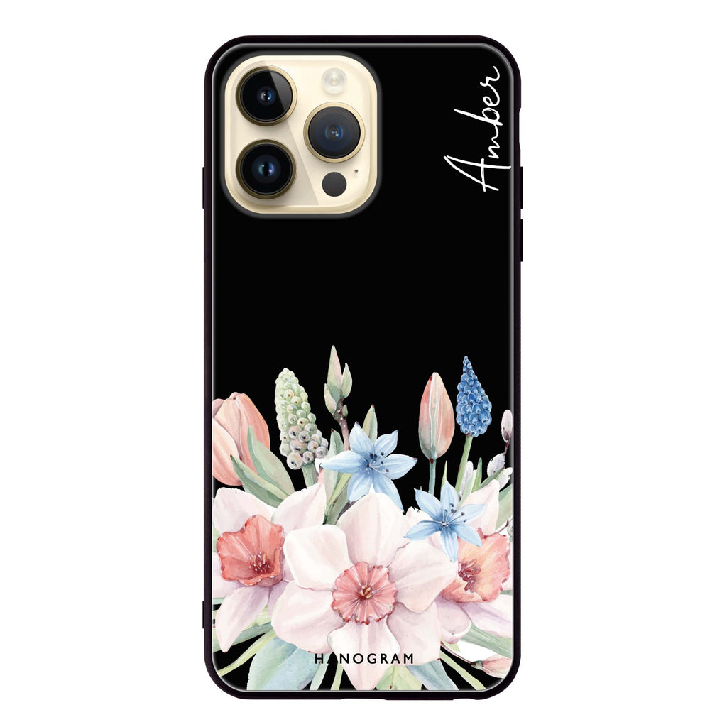 My Glamour Floral Glass Case