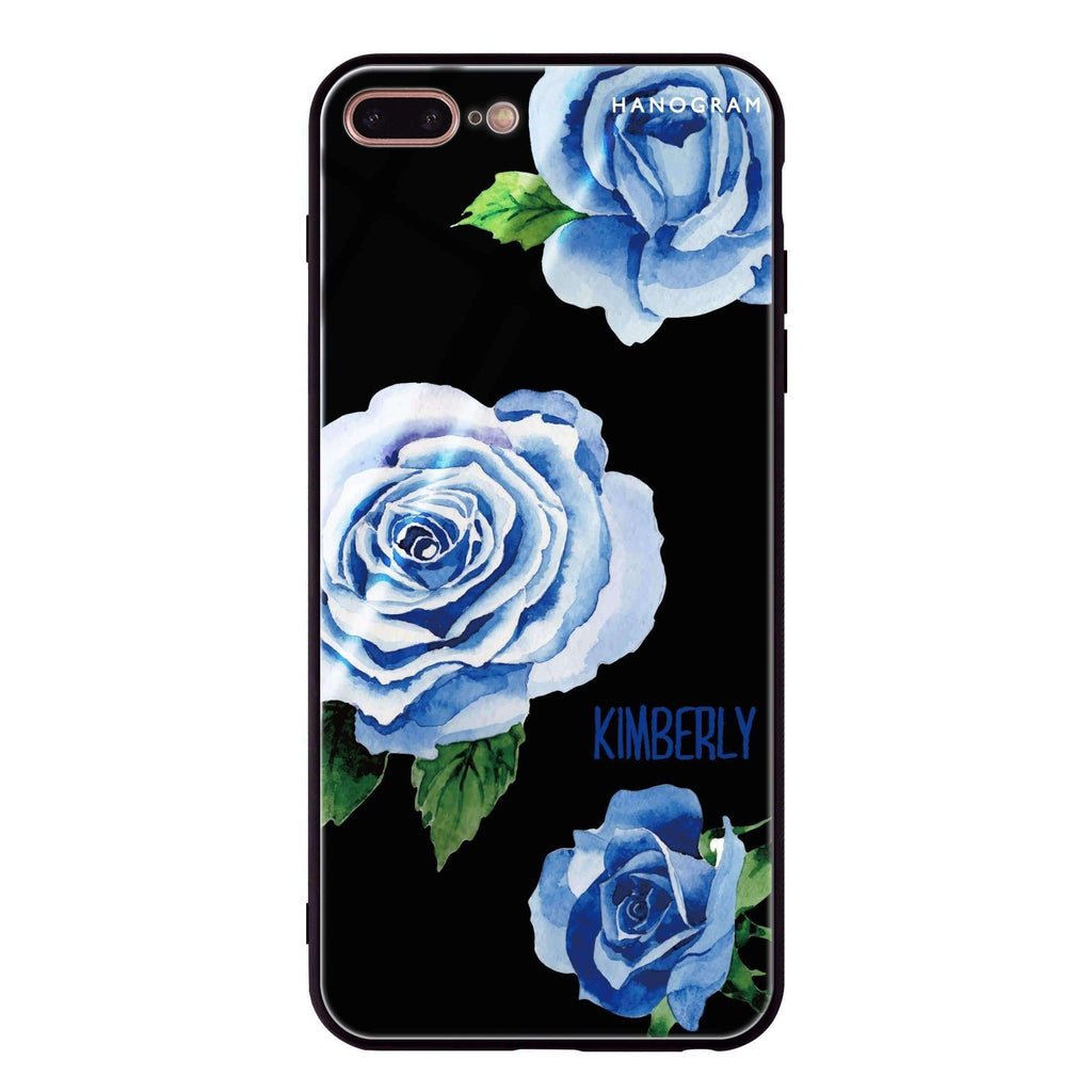 Blue Rose iPhone 7 Plus Glass Case