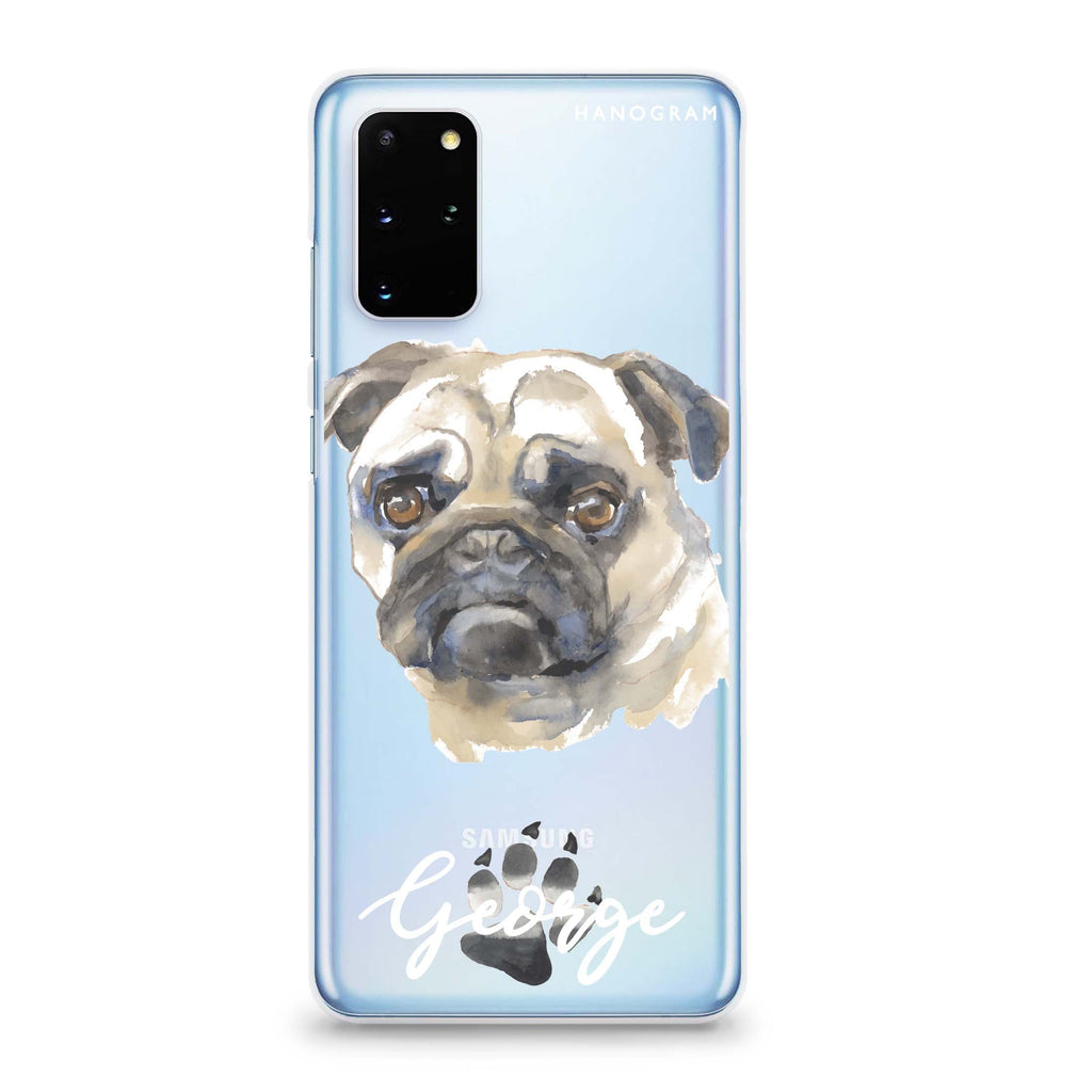 Pug Samsung S20 Soft Clear Case