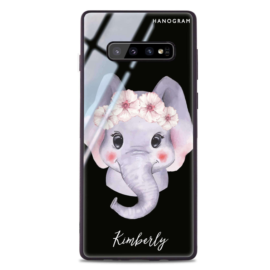 Baby Elephant Samsung S10 Plus Glass Case