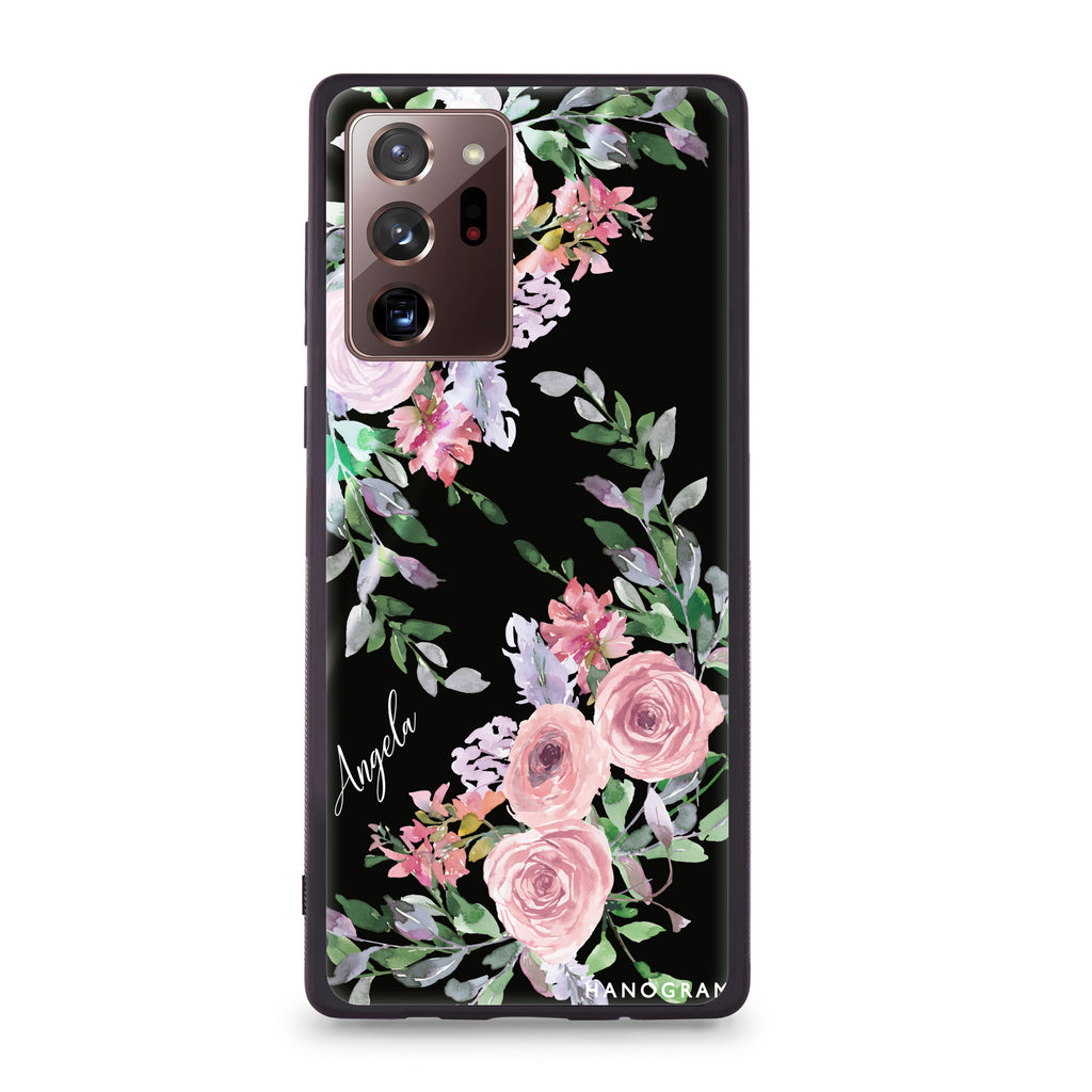 Lucy Watercolor Rose Samsung Note 20 Ultra Glass Case