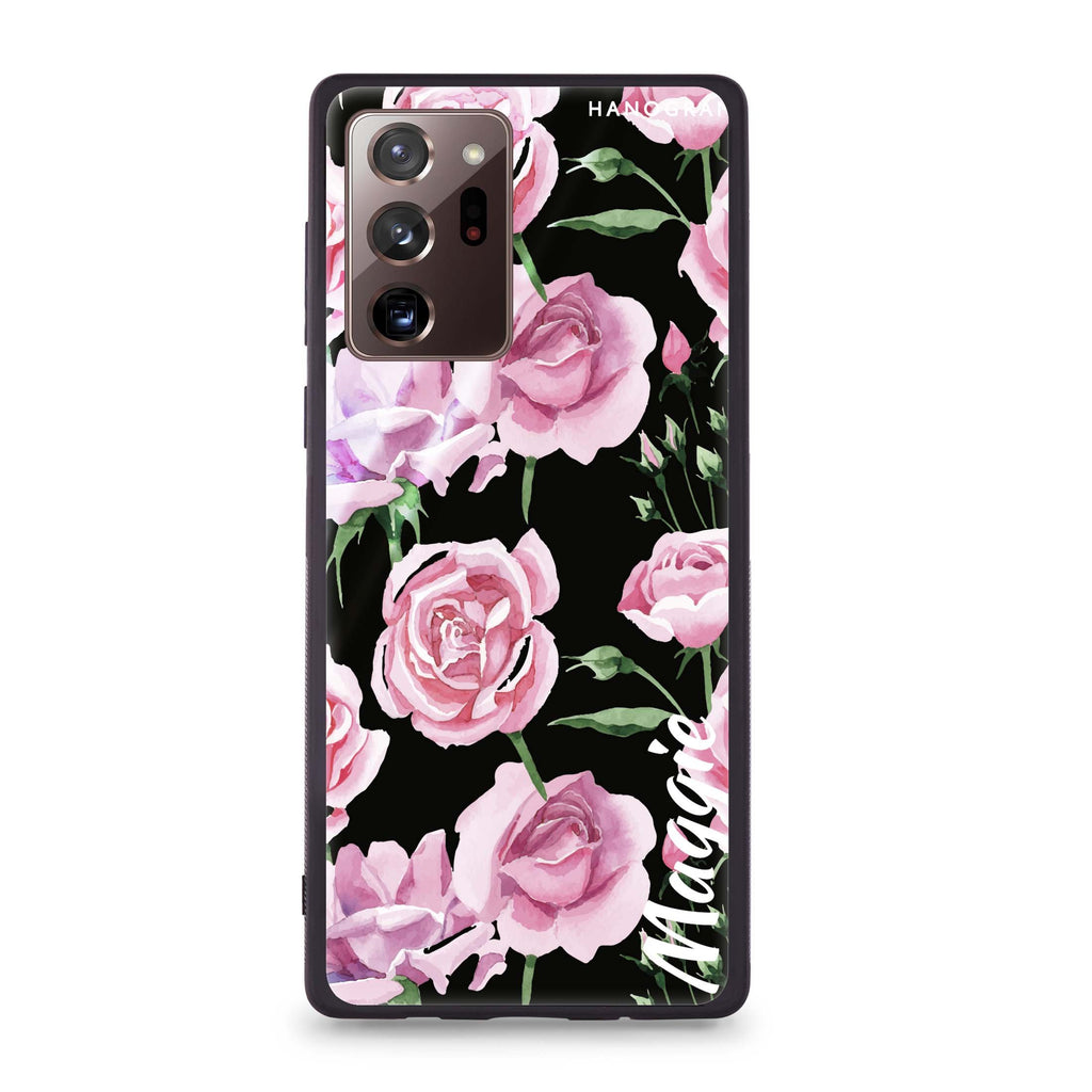 Pink Rose Samsung Note 20 Ultra Glass Case