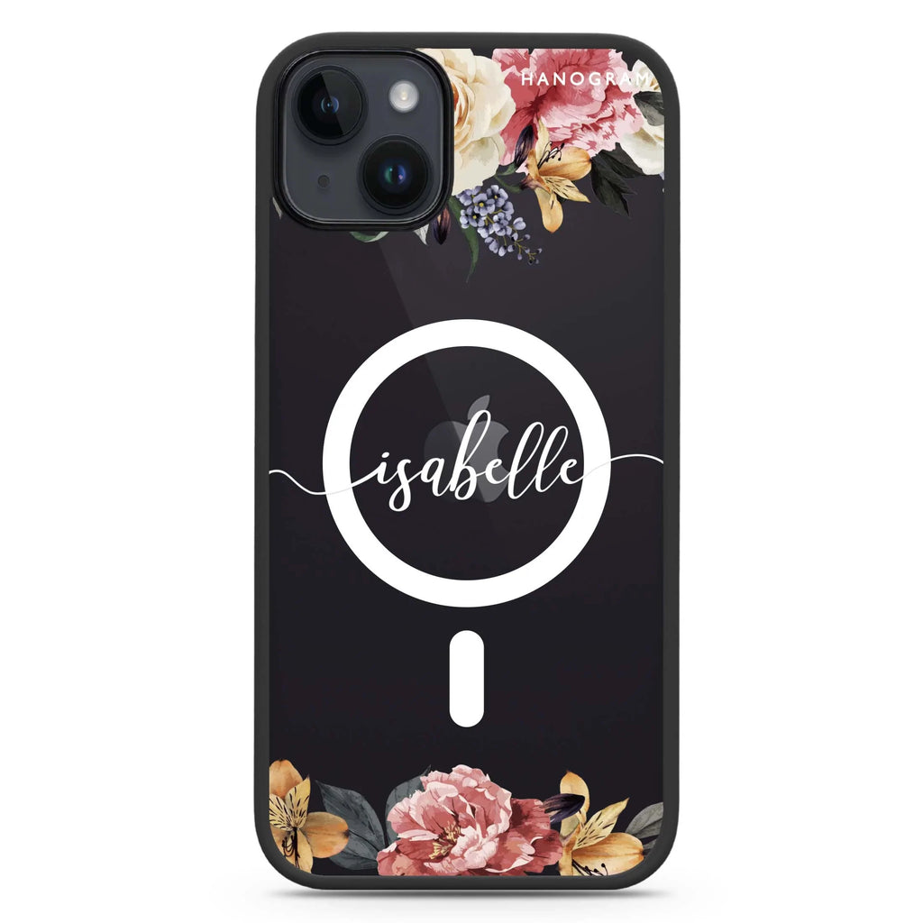 Art of Classic Floral iPhone 14 Plus MagSafe Compatible Impact Guard Bumper Case