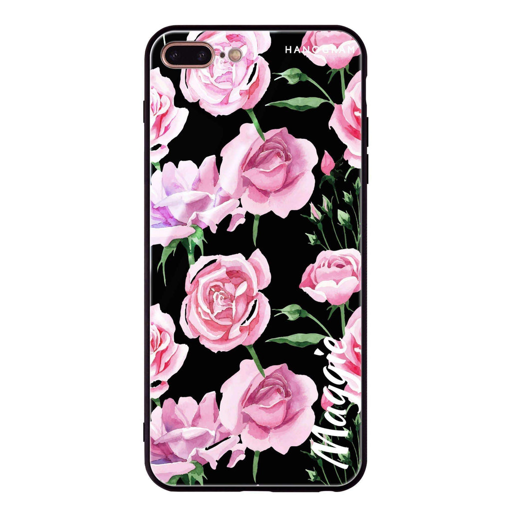 Pink Rose iPhone 7 Plus Glass Case