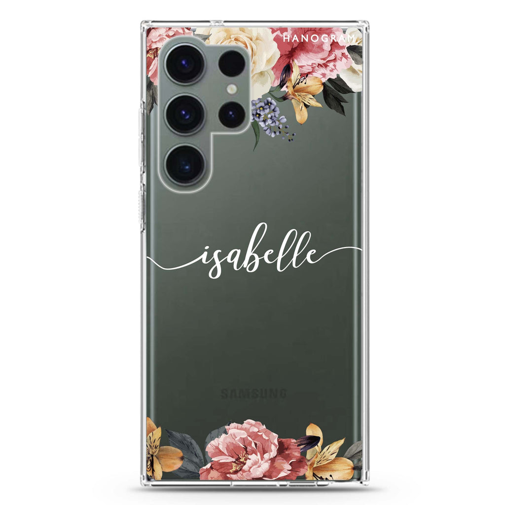 Art of Classic Floral Ultra Clear Case For Galaxy S23 Ultra