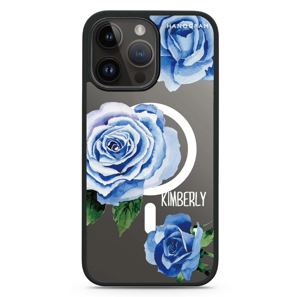 Blue Rose MagSafe Compatible Impact Guard Bumper Case