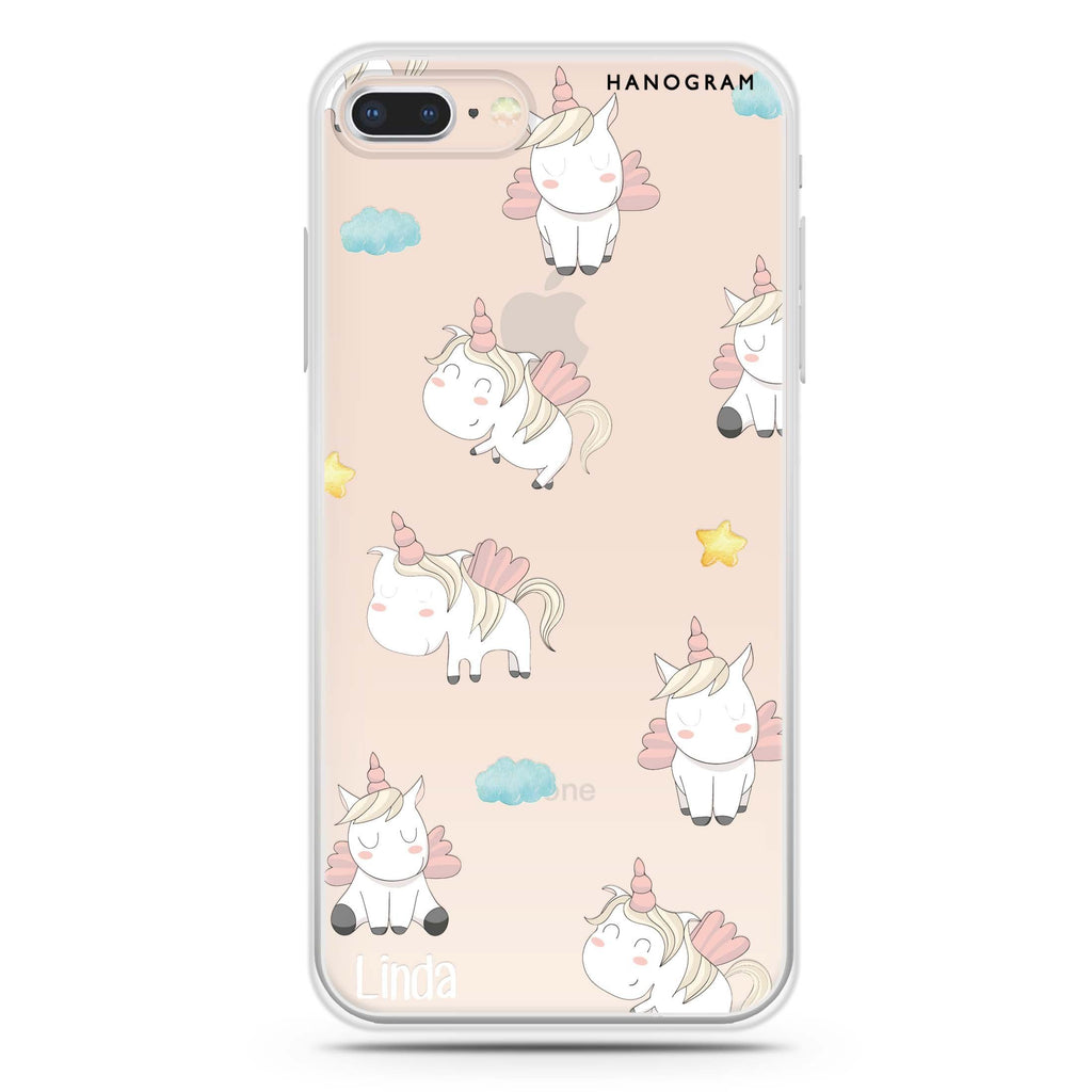 Baby Cute Unicorn iPhone 8 Ultra Clear Case