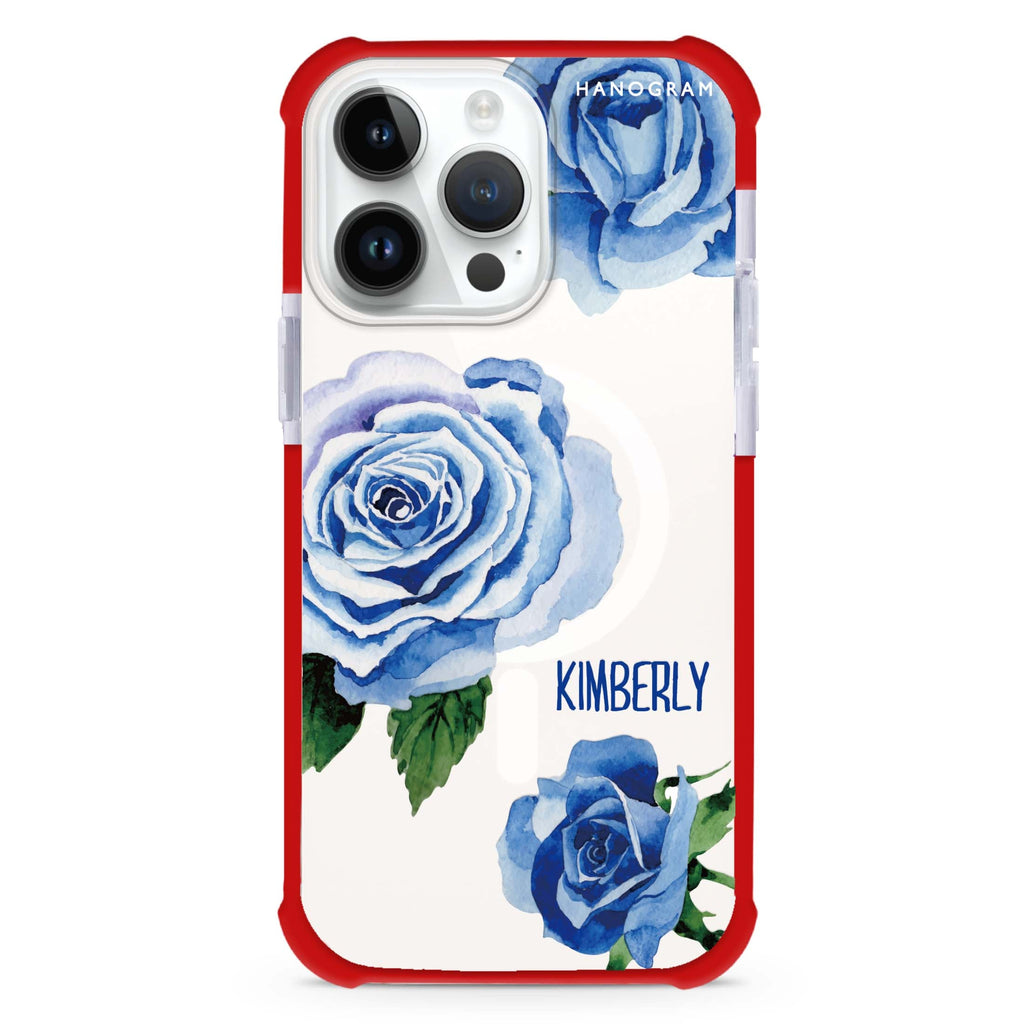 Blue Rose MagSafe Compatible Ultra Shockproof Case