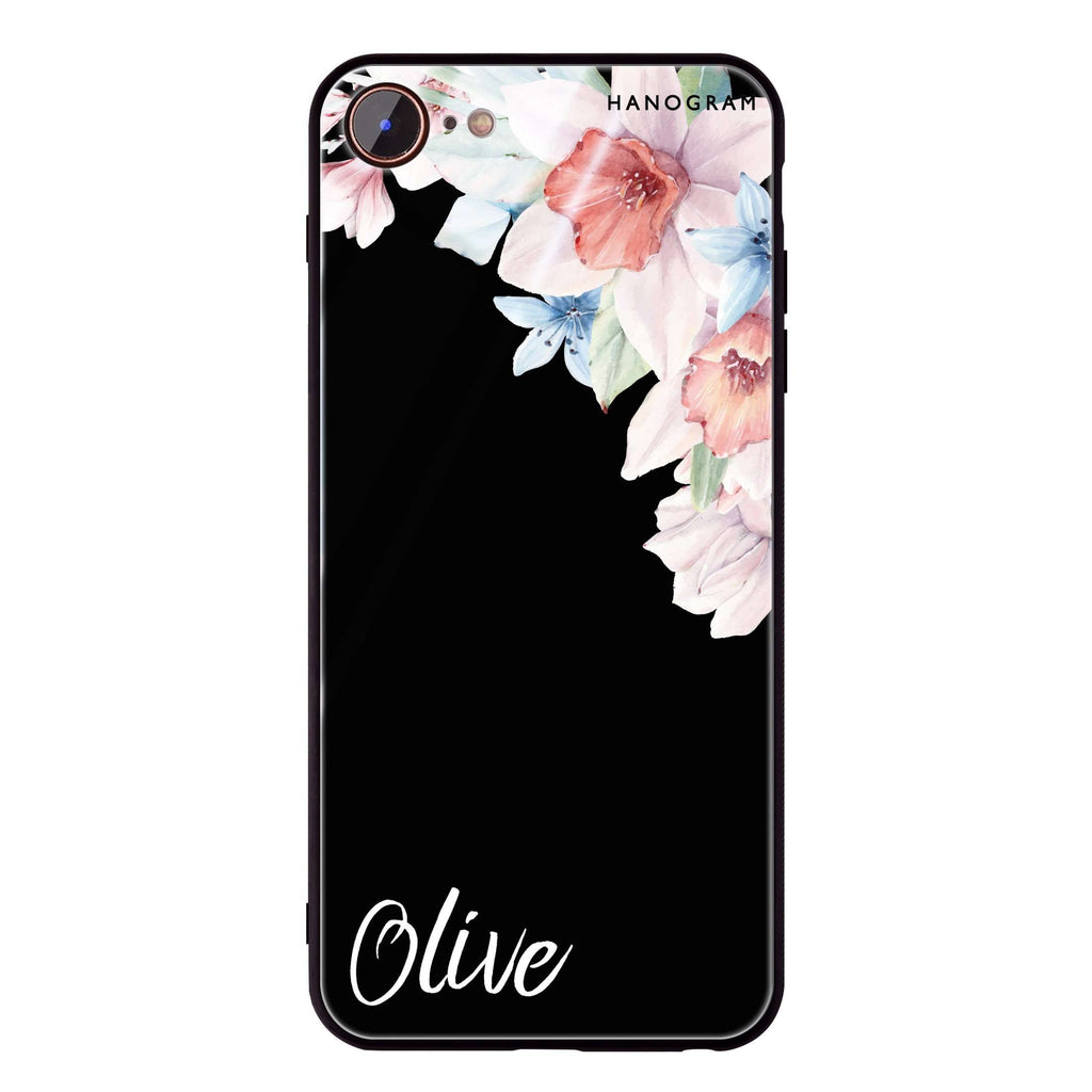 Glamour Floral iPhone 8 Glass Case