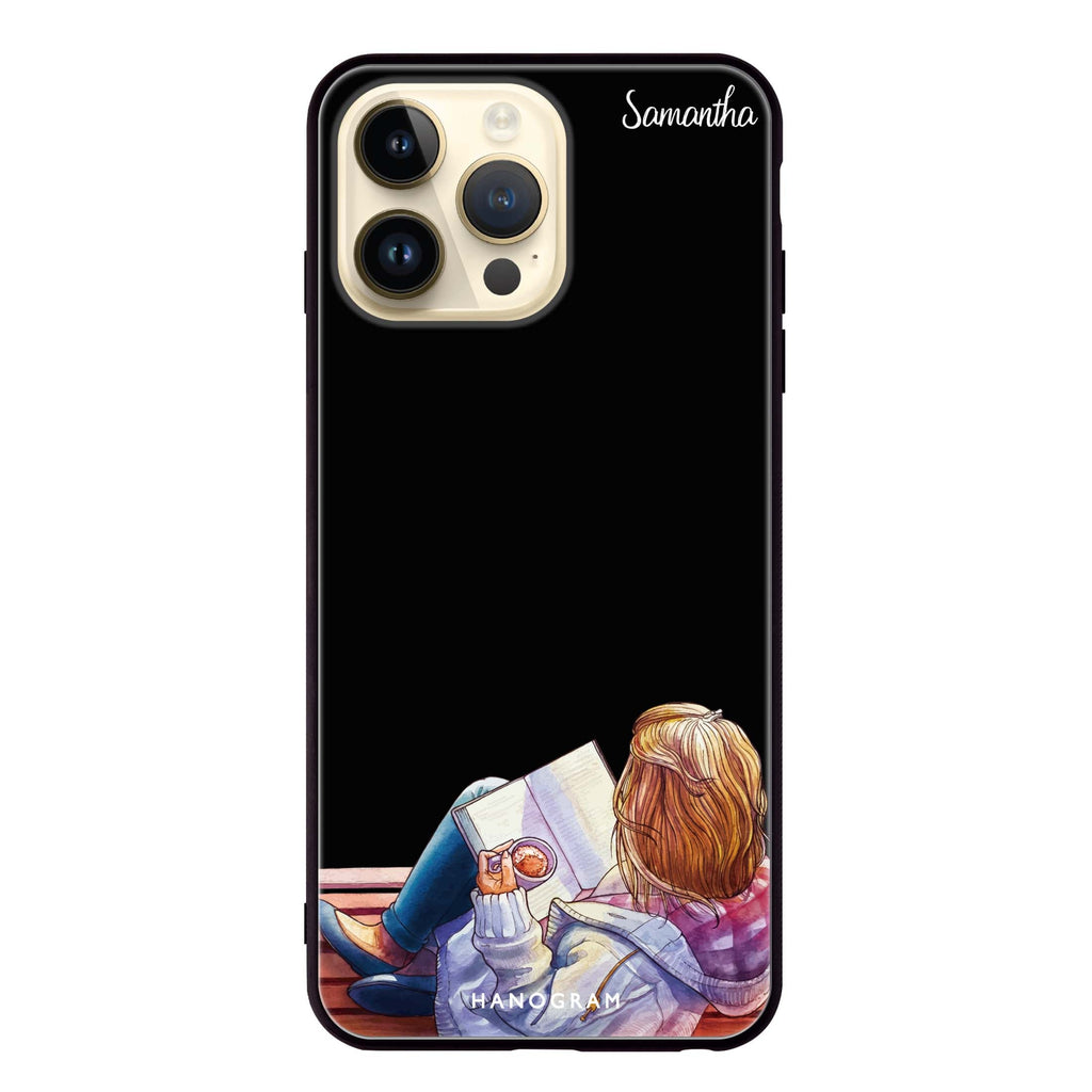 Relax With My Coffee Glass Case