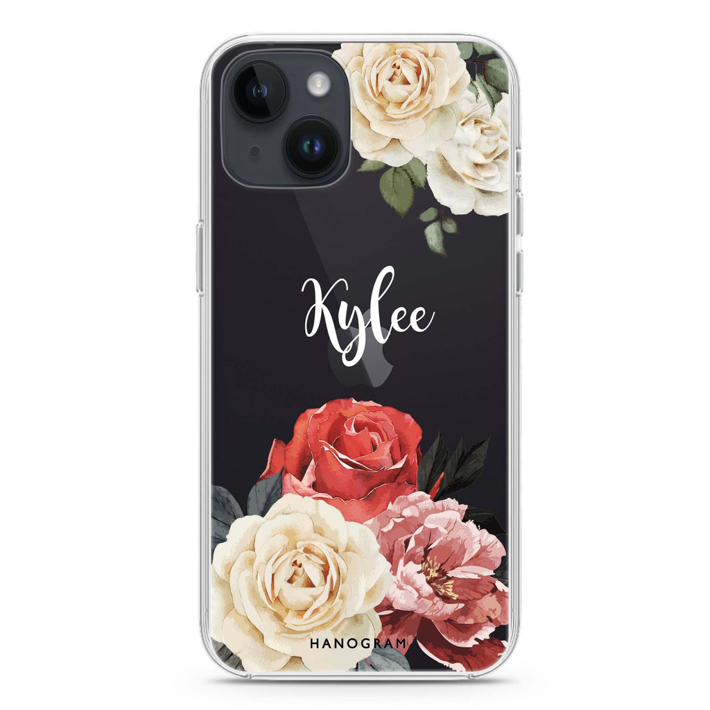 Vintage Floral iPhone 13 Ultra Clear Case