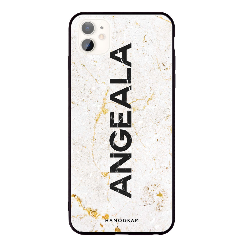White Marble iPhone 11 Glass Case