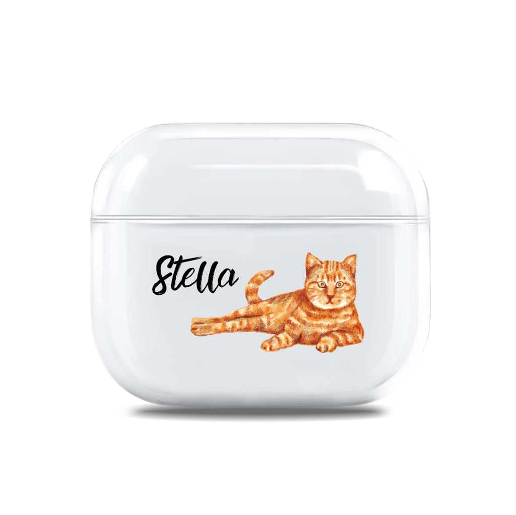 Brown Cat AirPods 3 Case