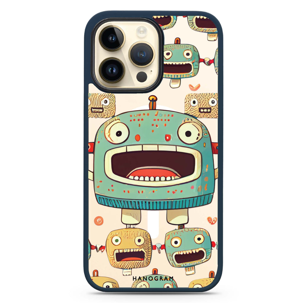 Cute robots MagSafe Compatible Impact Guard Bumper Case