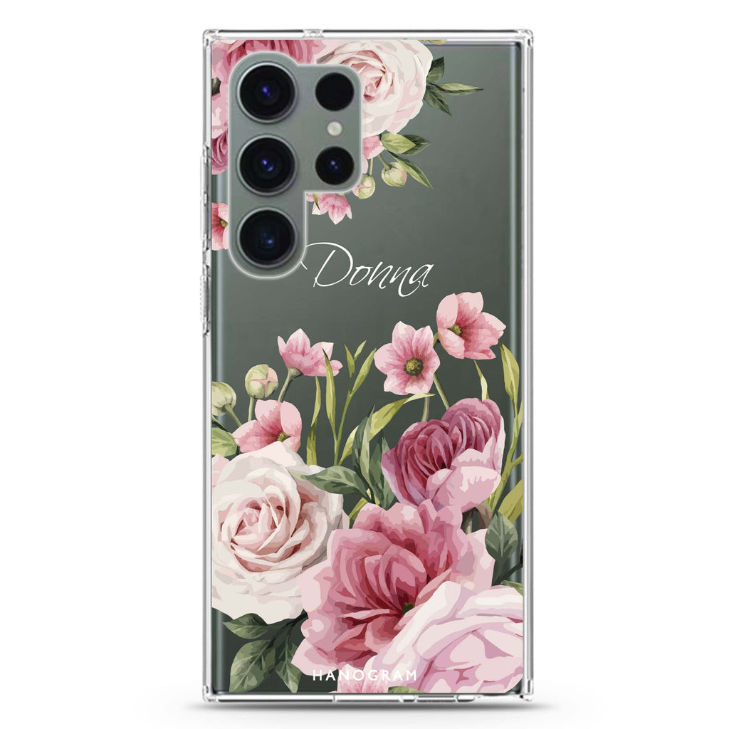 Beautiful Flowers Ultra Clear Case For Galaxy S23 Ultra