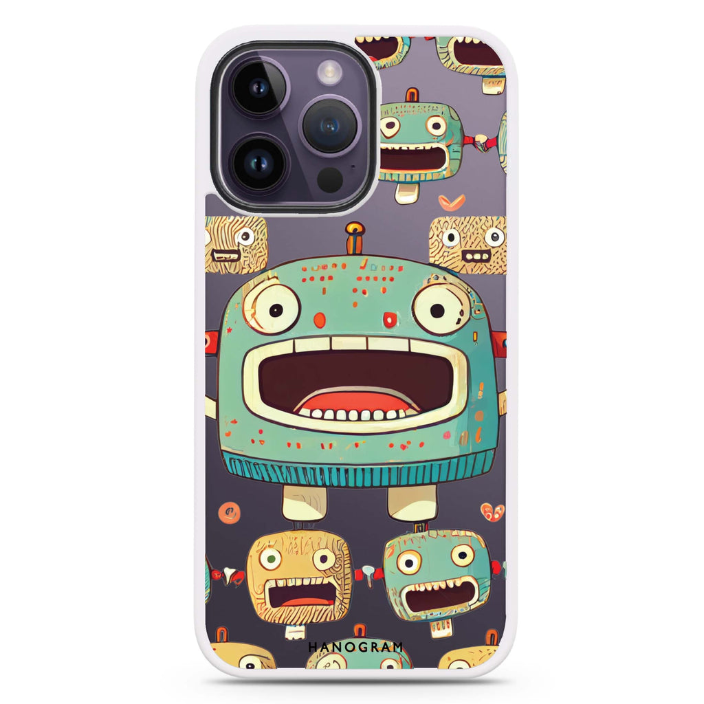 Cute robots Impact Guard Bumper Case