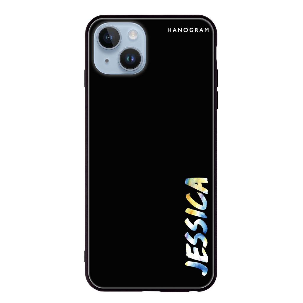 My Watercolour Name iPhone 14 Plus Glass Case