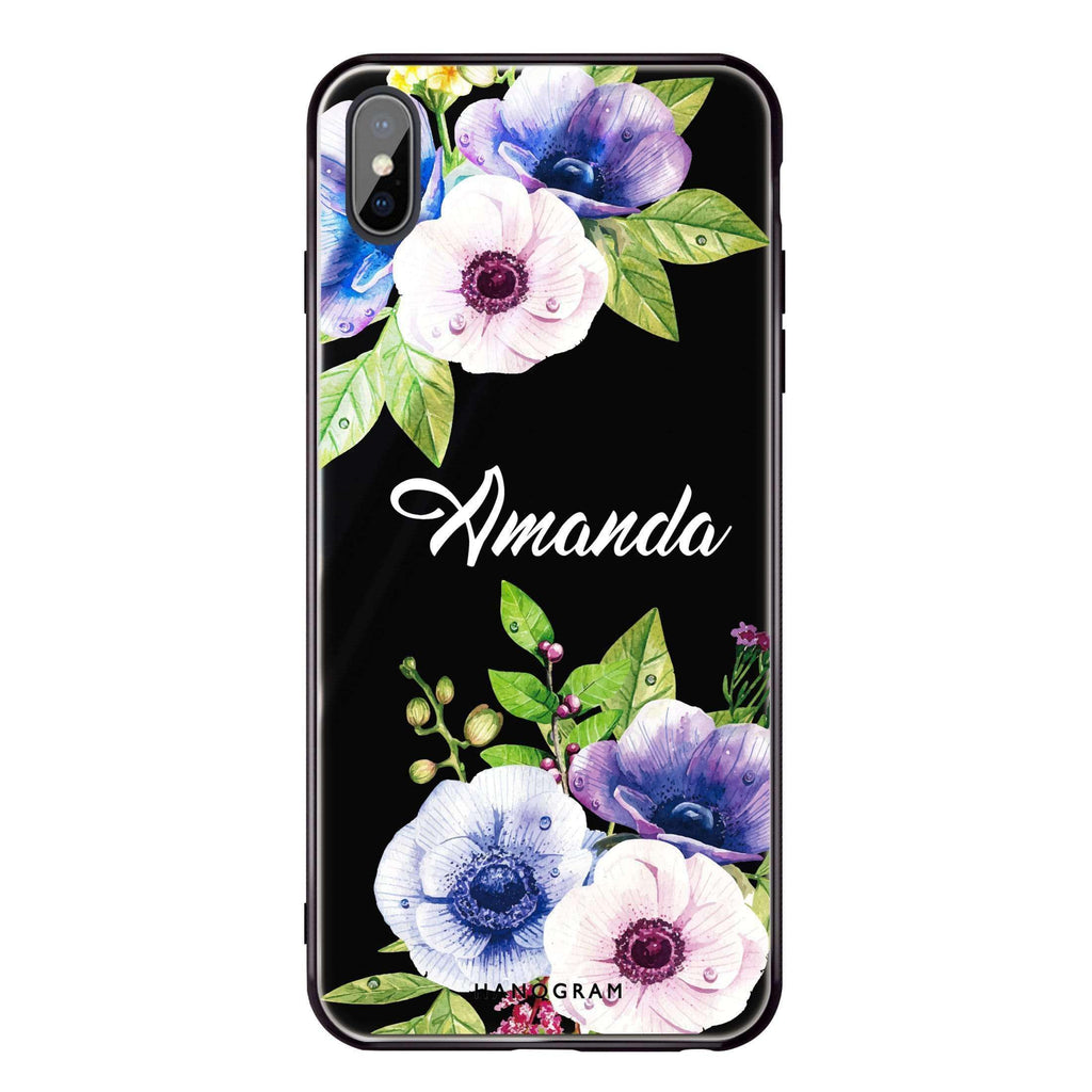 Blooming Flowers iPhone XS Max Glass Case