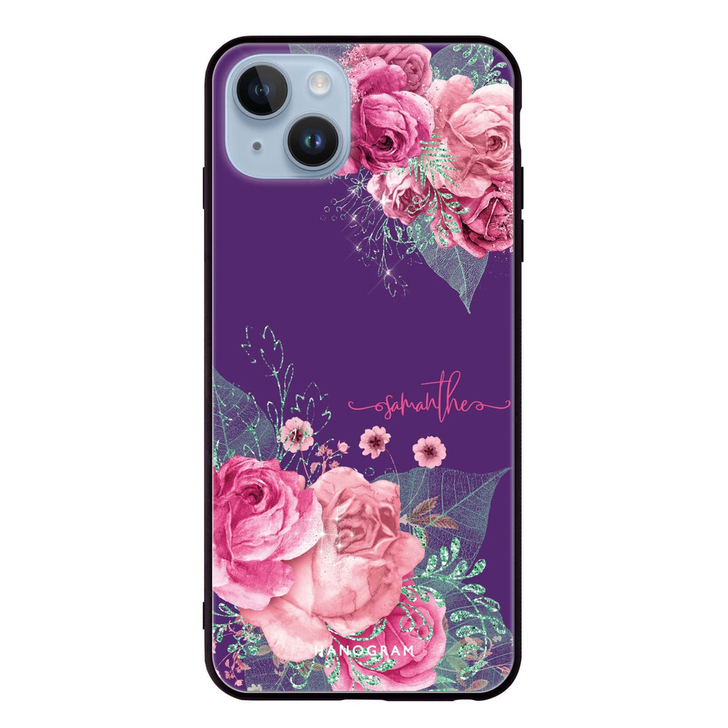 WildRose iPhone 14 Plus Glass Case