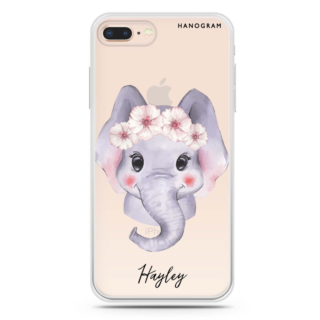 Baby Elephant iPhone 8 Plus Ultra Clear Case