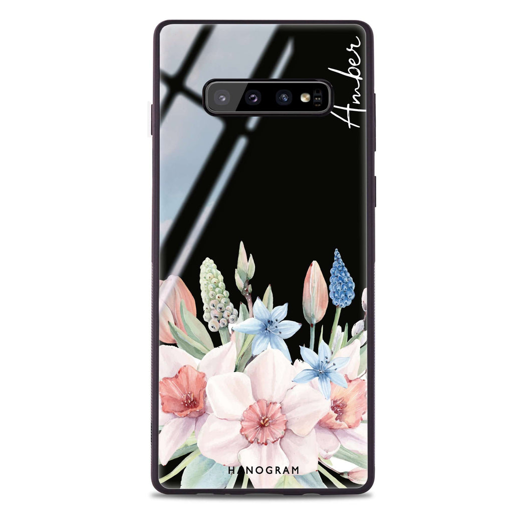 My Glamour Floral Samsung S10 Plus Glass Case
