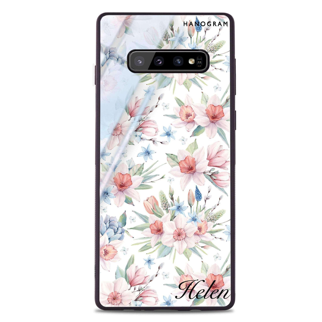 Glamour Floral World Samsung S10 Plus Glass Case