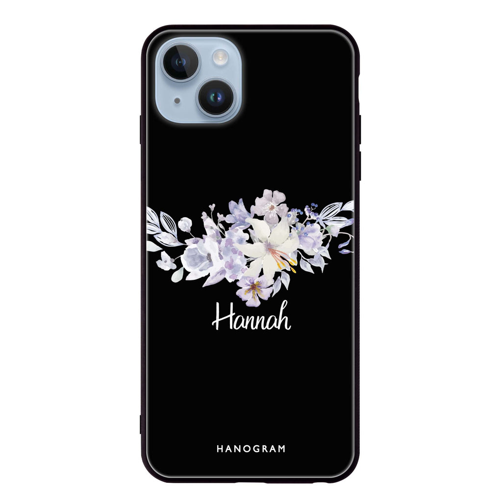 Serene Flowers & Me iPhone 14 Plus Glass Case