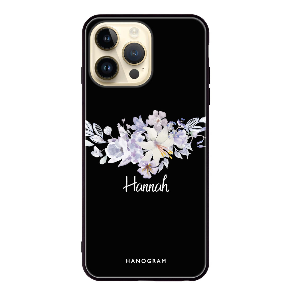 Serene Flowers & Me iPhone 13 Pro Max Glass Case