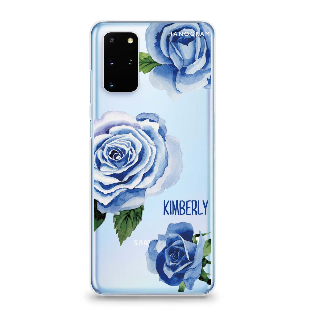 Blue Rose Samsung S20 Soft Clear Case