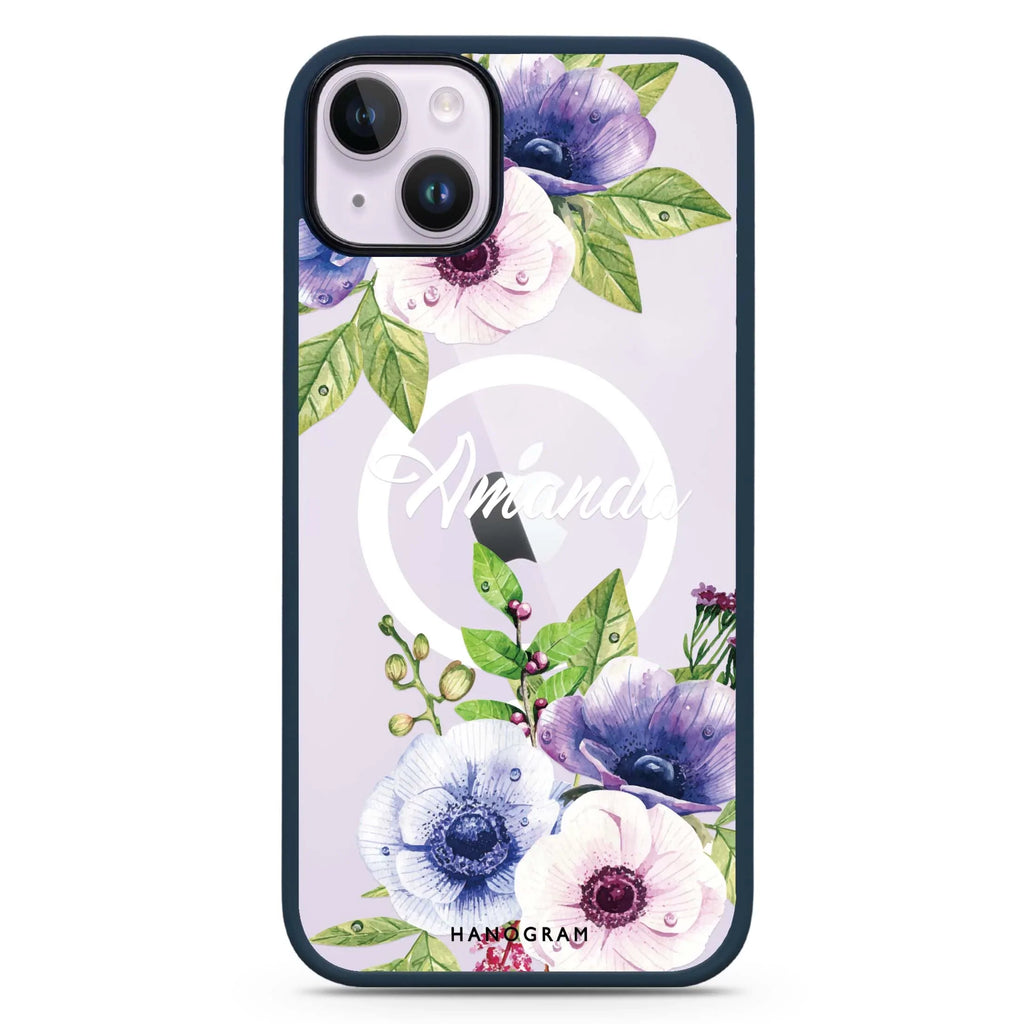 Blooming Flowers iPhone 14 Plus MagSafe Compatible Impact Guard Bumper Case