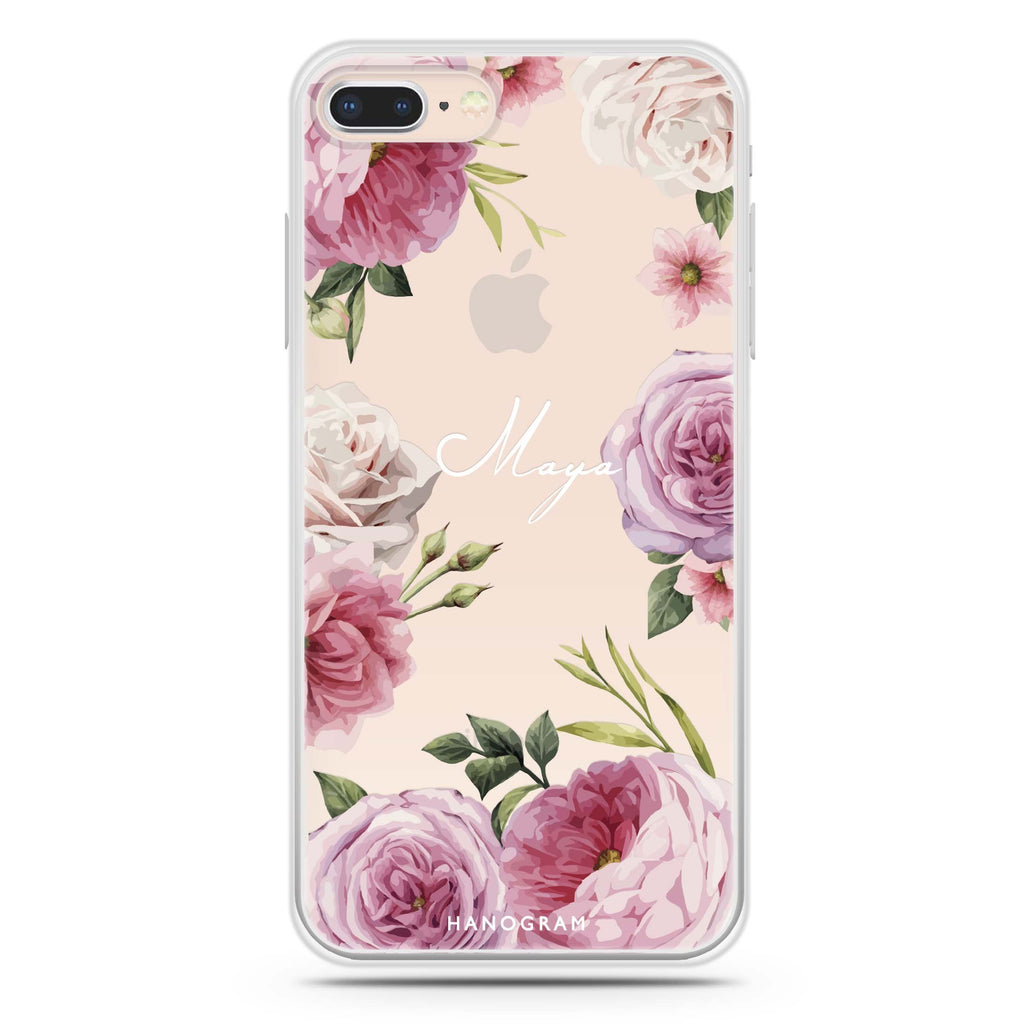 Beautiful Pretty Floral iPhone 8 Ultra Clear Case