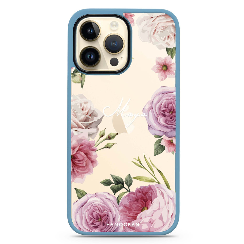 Beautiful Pretty Floral iPhone 13 Pro Impact Guard Bumper Case