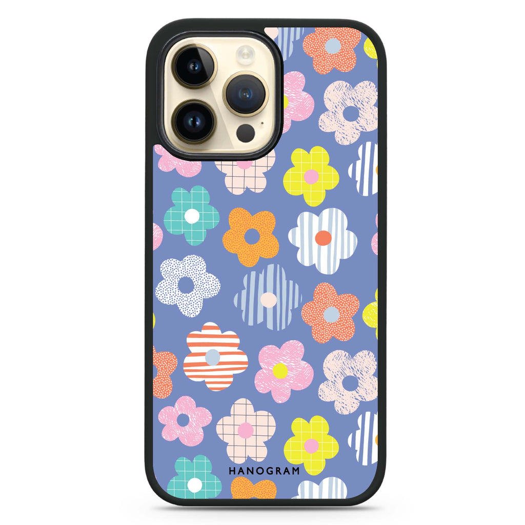 Floral Pattern MagSafe Compatible Impact Guard Bumper Case