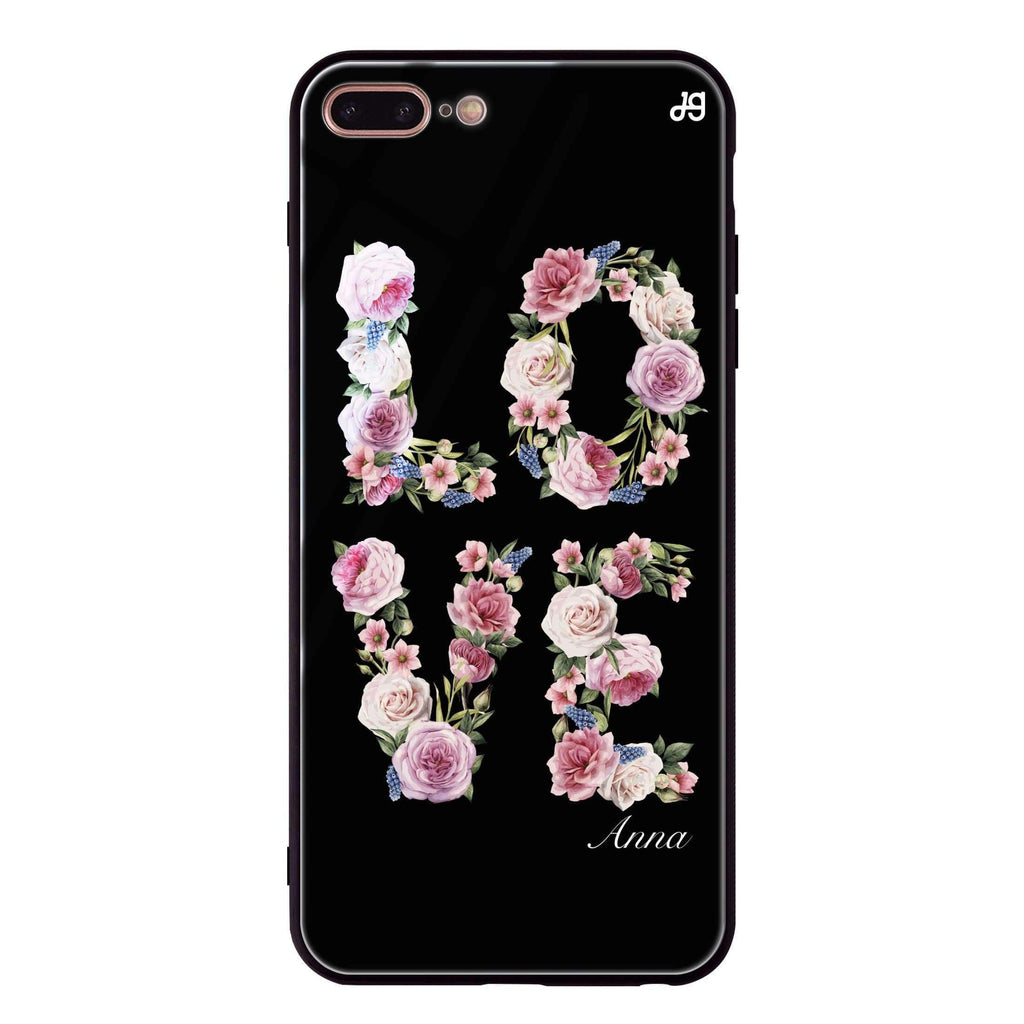 L.O.V.E iPhone 8 Plus Glass Case