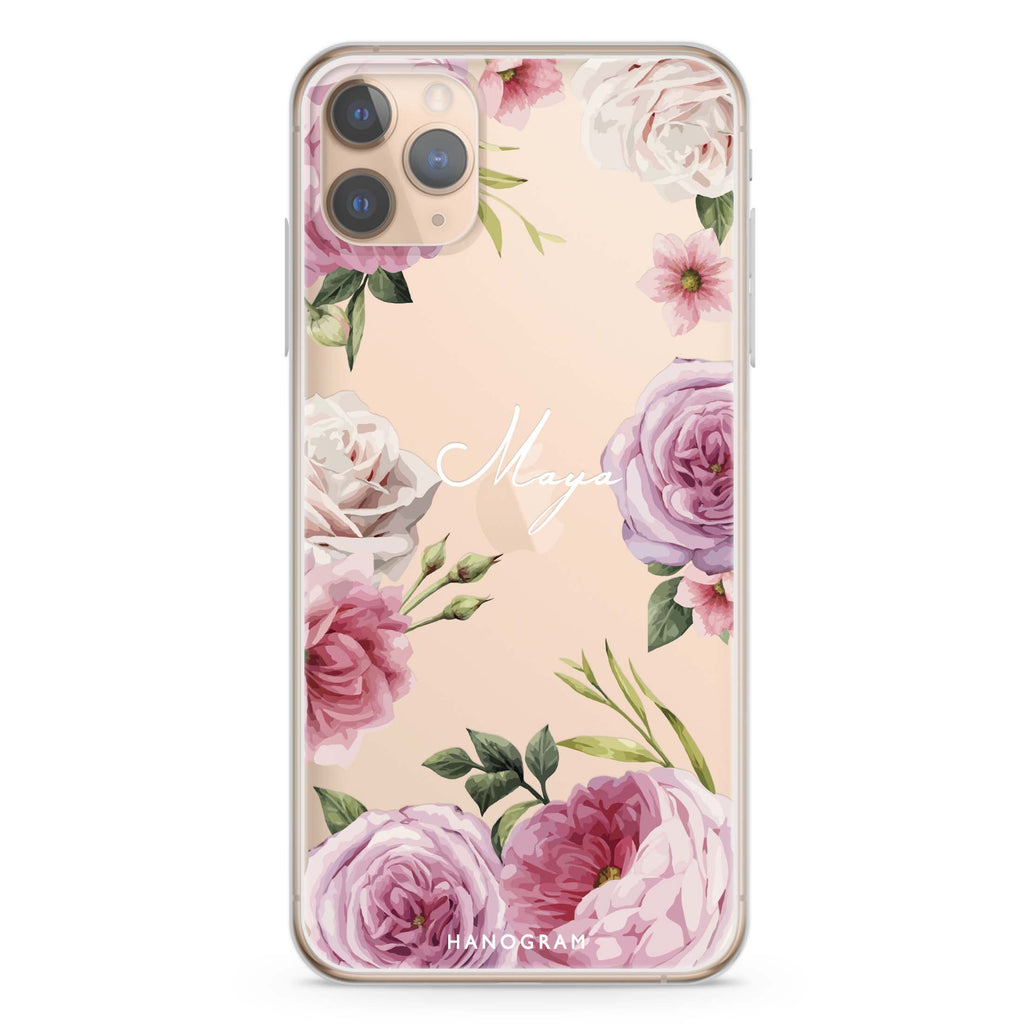 Beautiful Pretty Floral iPhone 11 Pro Max Ultra Clear Case