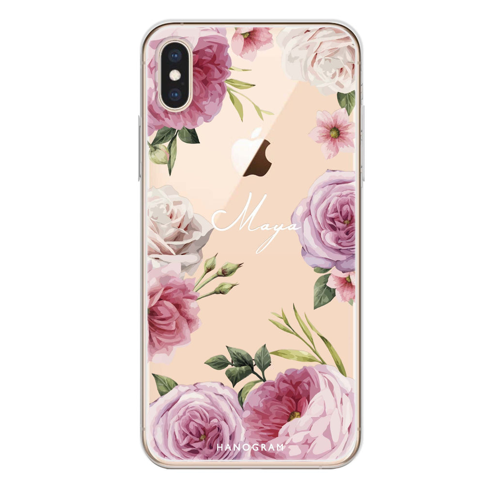 Beautiful Pretty Floral iPhone X Ultra Clear Case