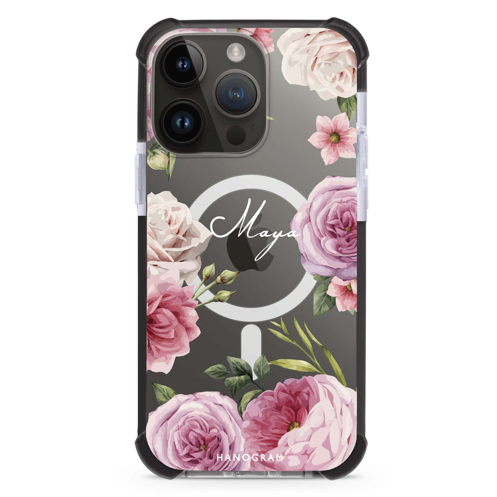 Beautiful Pretty Floral MagSafe Compatible Ultra Shockproof Case